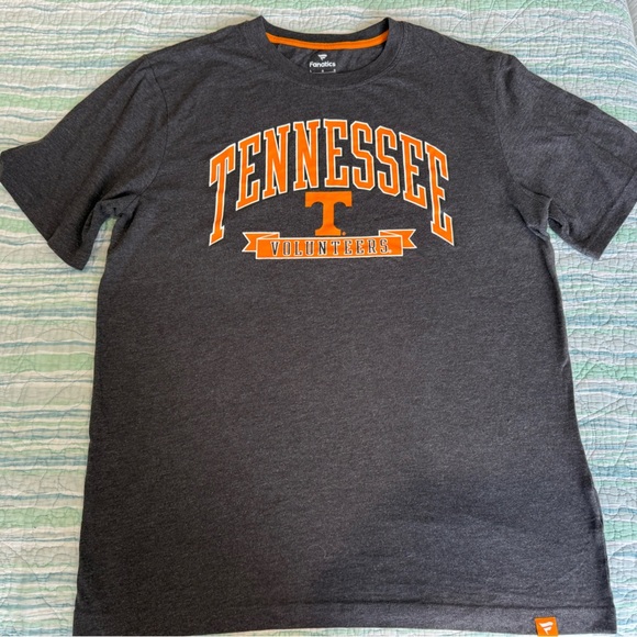 Fanatics University of Tennessee UT Gray and Orange Short Sleeve Tee - Picture 1 of 3